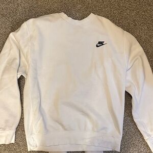 Nike Men's Classic White Crewneck Sweater